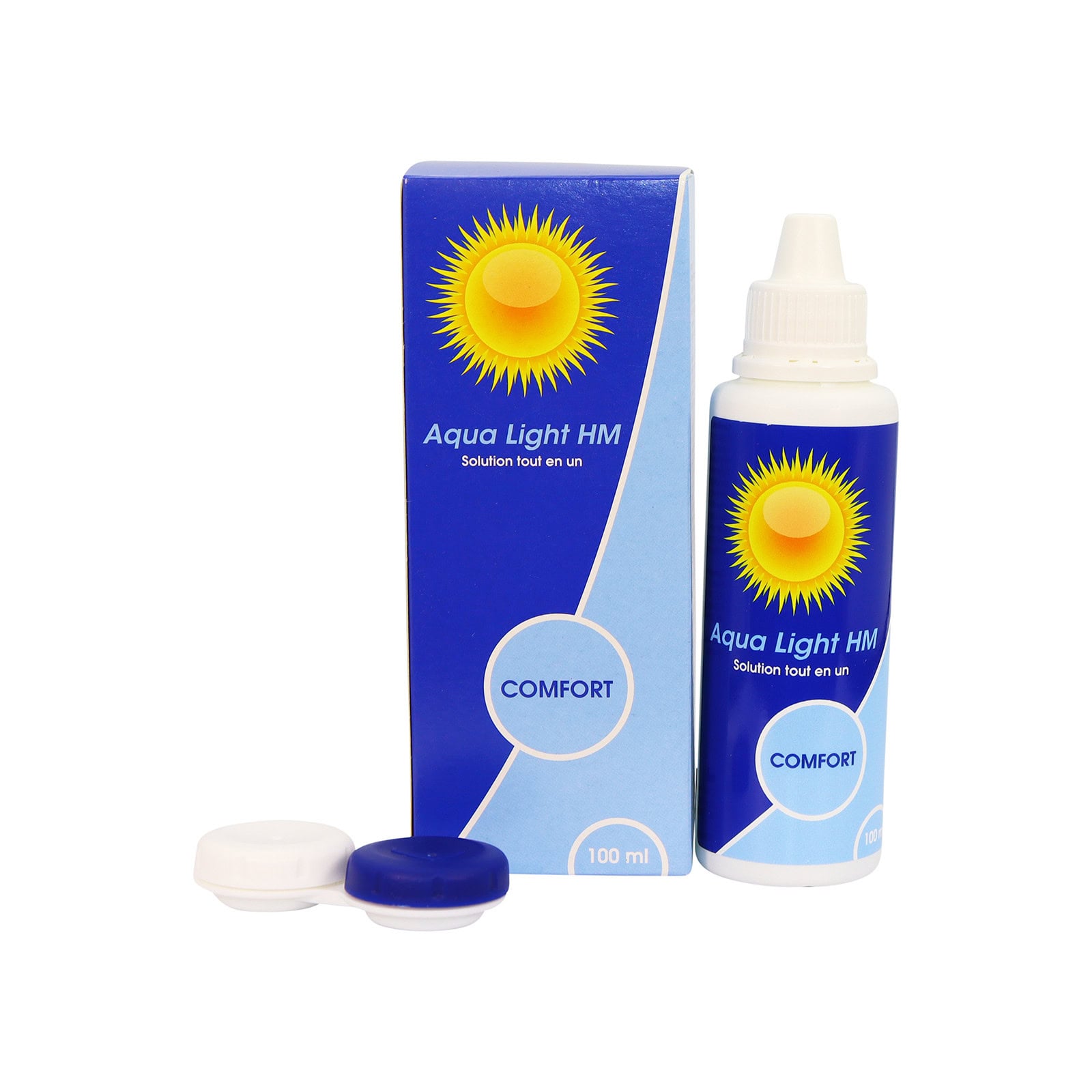 solution multifonction lentilles contact souples Aqua Light HM Remopro 100ml 360ml