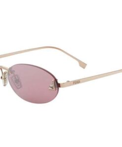 FENDI First crystal FE4075US 28Z 54-15 Or